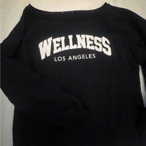 Garage off the shoulder crewneck